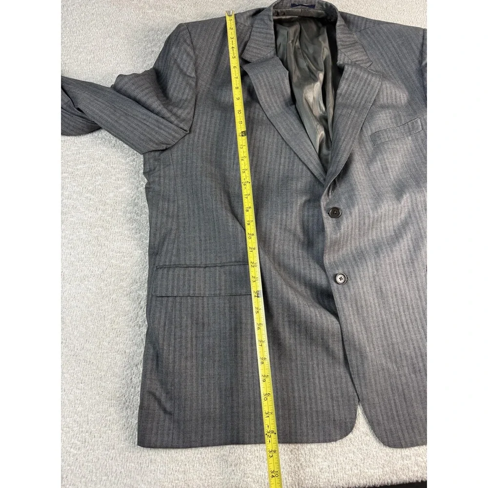 Daniel Cremieux Blazer Mens‎ 54R Gray Pinstripe Loro Piana Super 120s Sport Coat